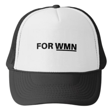 FOR WMN LOGO - BLACK & WHITE HAT