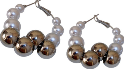 CHROME PEARLS - SILVER